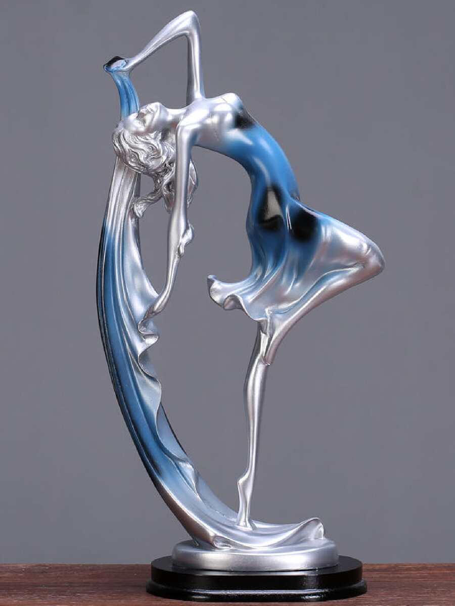 1pc Nordic Style Creative Home Decor Elegant Dancing Girl Artwork For Modern Simple Living Room TV Cabinet Decoration - Multicolor - View 1