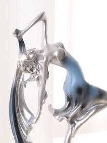 1pc Nordic Style Creative Home Decor Elegant Dancing Girl Artwork For Modern Simple Living Room TV Cabinet Decoration - Multicolor - View 5