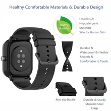 2入組男女運動款柔軟矽膠手錶錶帶，適用於華米20mm 22mm手錶錶帶，可更換的繫帶適用於華米Galaxy Watch 3 41mm/42mm, Huami Amazfit GTS 2/2E/2 Mini - 彩色 - 查看 8