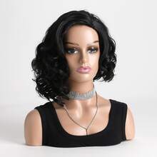 短卷鬆波頭合成女士假髮,人髮高溫線耐熱假髮,cosplay頭飾萬聖節服裝配件假髮,日常使用