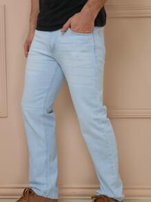 Men Jeans - 淺色水洗2 - 查看 2
