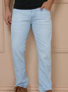 Men Jeans - 淺色水洗2 - 查看 4