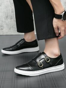 Men's Formal Patent Leather Dress Shoes - Black - View 2