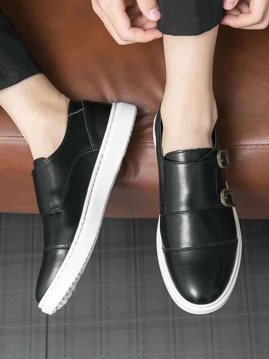 Men's Formal Patent Leather Dress Shoes - Black - View 1