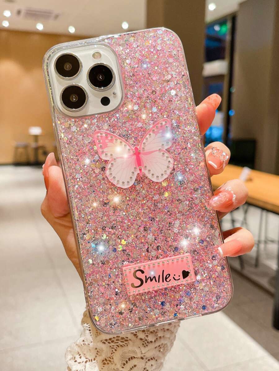 Funda para móvil con diseño de mariposa - Multicolor - Ver 1