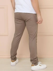 Men Jeans - 摩卡棕 - 查看 3