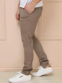 Men Jeans - 摩卡棕 - 查看 2