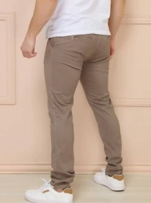 Men Jeans - 摩卡棕 - 查看 4