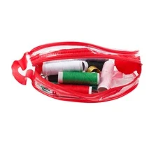 1套裝車縫編織配件縫紉盒多功能塑膠手掌套裝針織工具家用的針線包隨機 - 彩色 - 查看 6