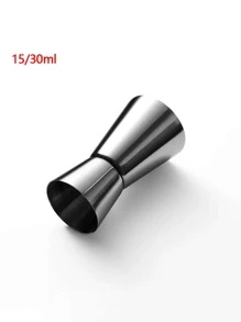 1 pièce Épais En Acier Inoxydable Jigger , Double Extrémité Tasse À Mesurer , Tasse D'once Pour Barre Utiliser