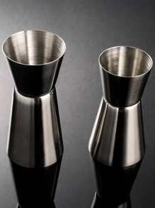 1 pièce Épais En Acier Inoxydable Jigger , Double Extrémité Tasse À Mesurer , Tasse D'once Pour Barre Utiliser