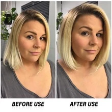 Miss ENZO 2合1瓷質直發器和捲髮器,適合盤鬢髮,可調節溫度,自動關機,持久的熱防護,適用於粗硬和捲曲的頭髮熱梳 - 黑色 - 查看 5