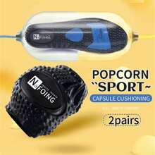 运动弹性运动鞋鞋垫男女款科技跑步透气减震舒适鞋底垫 - 黑色 - 查看 7