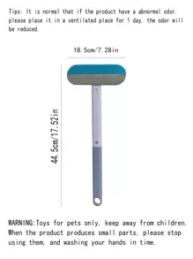 1 pieza multifuncional Cepillo para depilación de mascota para gatos & perros , Alfombra , Cama , ropa & de vidrio limpieza