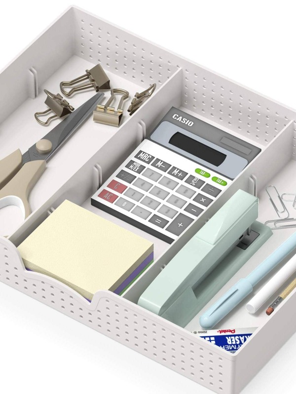 Simple Houseware Drawer Organizer Tray with 9 Adjustable Compartments ...