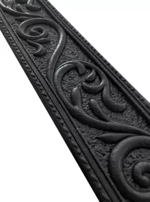 1 cuộn 2,3m/90,6 inch 3D hoa lá dây leo họa tiết nổi lãng mạn thiết kế đặc biệt cho đường viền chân tường, miếng dán tường chống va đập bằng chất liệu xốp XPE tự dính, trang trí nhà theo phong cách hiện đại tối giản, đường viền chân tường cải tạo, trang trí phòng ngủ, trang trí phòng tắm, đồ trang trí phòng chống bụi, decal vinyl trang trí nhà cửa, vật dụng trang trí mùa xuân làm mới ngôi nhà của bạn, miếng dán trang trí Rama quà tặng sinh nhật tốt nghiệp - màu đen - Xem 8