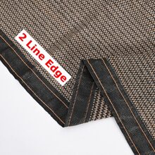 LINKOOL 1 件户外露台遮阳帆 1/2/3 米矩形花园遮阳网花园阳台网夏季防紫外线遮阳棚汽车雨棚 - 棕色 - 查看 11