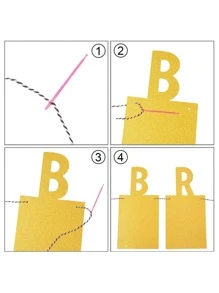 1 套生日快乐照片横幅，适用于成人生日派对装饰，年度里程碑金色生日快乐横幅（金色）