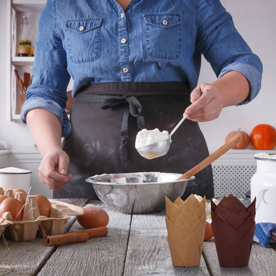 150PCS Tulip Muffin Cases, Tulip Cupcake Liner, Muffin Baking Cupcake