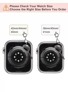 Starry Milanese不鏽鋼網狀環兼容蘋果手錶系列Ultra SE 8 7 6 5 4 3 2 1 38mm 40mm 41mm 42mm 44mm 45mm 49mm 女性和男性磁扣替換手錶帶 - 杏色 - 查看 6