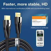 8K Cable 2.1 48Gbps 9.8ft, High SpeedCord, 4K@120Hz, 8K@60Hz, DTS: X/HDCP/HDR/EARC