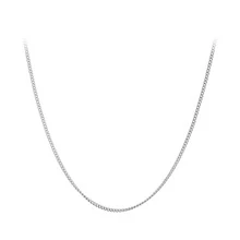 WOSTU 1入組真實925純銀流行精細的側方形鏈條基本款項鍊可調節項鍊適合女士 - 銀色 - 查看 11