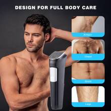 1 件装 3 合 1 男士理发器，复古雕刻发型修剪器，不锈钢电动推杆，男士美容套装 - 黑色 - 查看 2