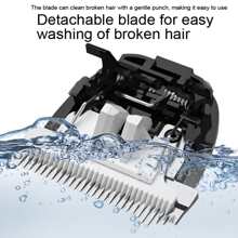 1 件装 3 合 1 男士理发器，复古雕刻发型修剪器，不锈钢电动推杆，男士美容套装 - 黑色 - 查看 9