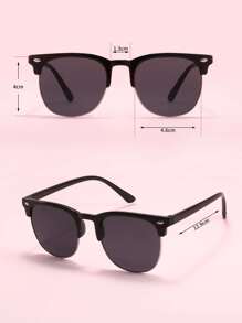 4pcs Kids' Square Frame Fashion Glasses, Fashionable Outdoor Shades