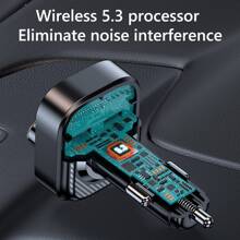 Car Fm Transmitter Aux Audio Mp3 Player Type C Pd 30w Dual Usb Fast Charging Car Charger Hands-free Wireless Car Kit - Black - View 4