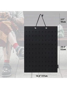 Shoe Accessory Storage Bag + Display Board & Jewelry Hanging Organizer - Black - View 4
