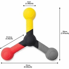 眼手協調訓練、反應球、敏捷訓練器材、捕捉訓練器，提高眼手協調能力和速度或反應訓練、捕捉訓練器 - 彩色 - 查看 4