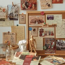 40 cái/bộ Retro Thiết kế phong bì DIY Giấy sổ lưu niệm Đối với Cắt dán - Màu be - Xem 6