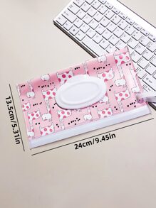 1 件卡通鹿印花翻盖纸巾盒袋带抽绳适用于床、婴儿车和汽车、家居用品、桌子、家居装饰、家居组织和存储、卧室房间装饰、厨房配件、厨房工具、厨房收纳袋、旅行、节日、纸巾盒架、餐巾架、节日家庭聚会、厨房餐桌装饰适用于家庭厨房卧室客厅餐厅、家居装饰配件、装饰盒、女性婚礼礼物、夏季旅行节日必备品 - 粉色 - 查看 6