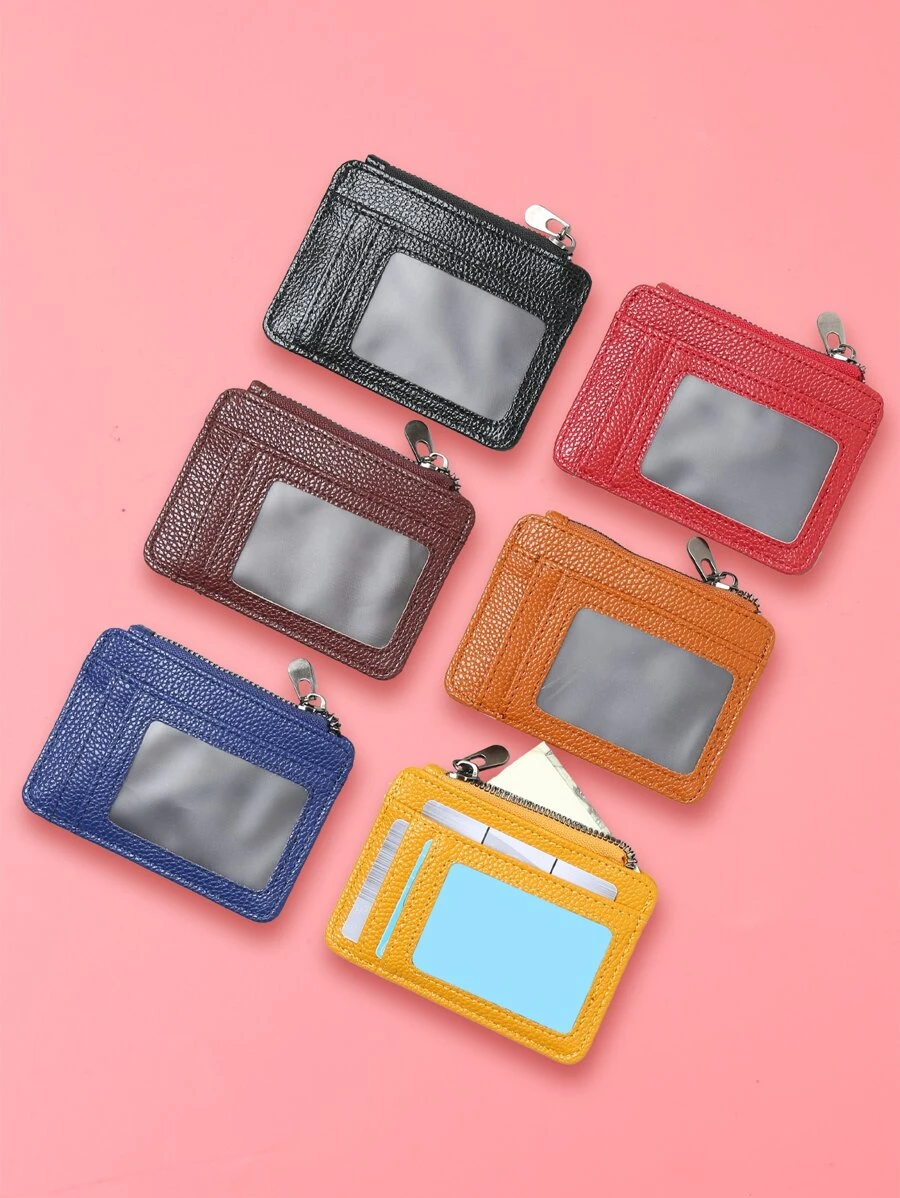 Ihreesy Porte Cartes Avec Poche Zippée, Grande Capacité Porte - 7