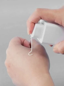 1pc Square Transparent Travel Pressure Pump Bottle For Skincare Or Cleanser, Portable Plastic Vacuum Bottle - White - View 6