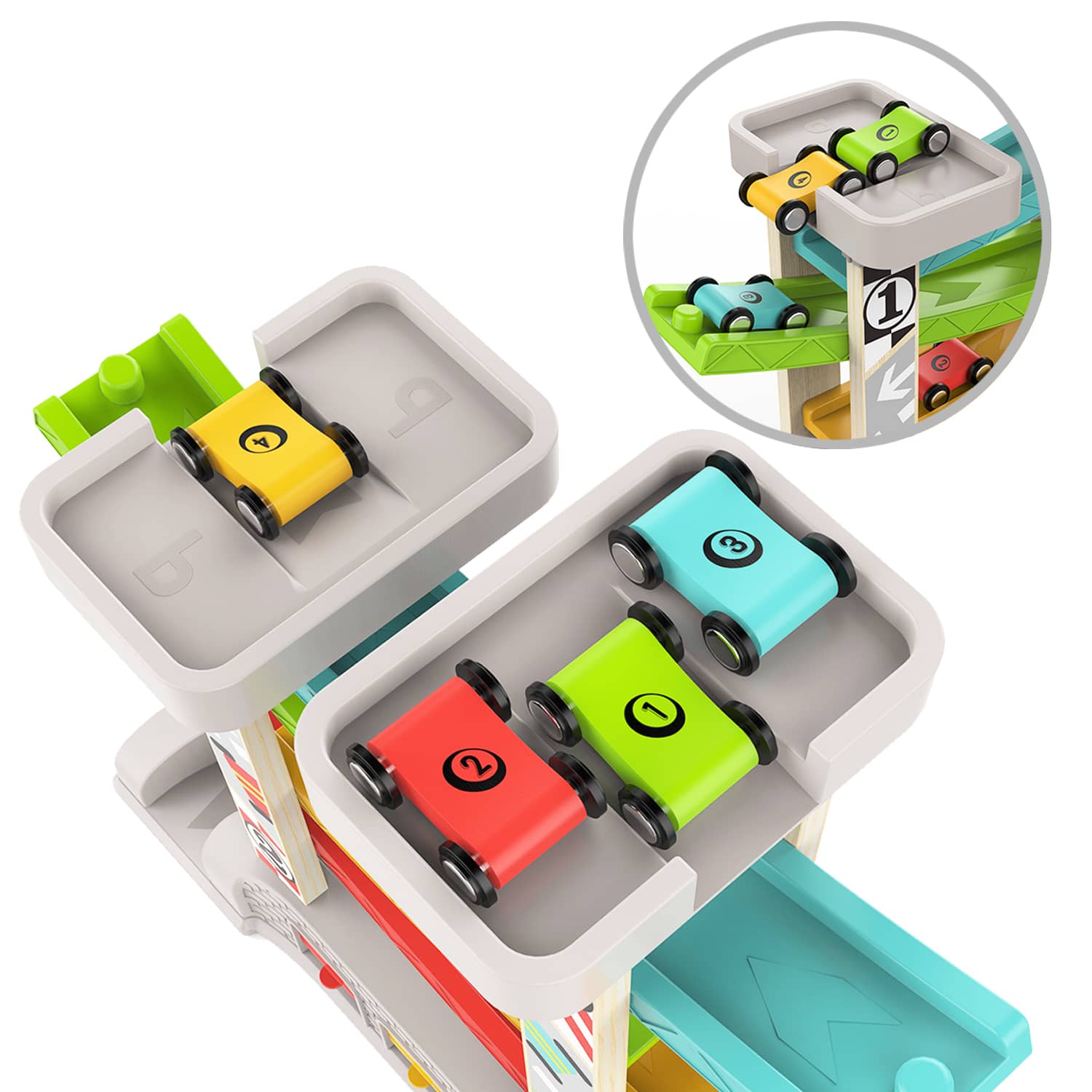 Car Ramp Toy For 1 2 3 Year Old Boy Gifts, Toddler Race Track Toy For