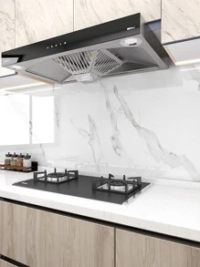 1 件白色大理石图案自粘厨房贴纸,防水、耐热、防油,适用于橱柜抽屉和壁纸翻新、贴纸、墙贴花、乙烯基贴花,用于家庭装饰、春季装饰品让您的家焕然一新、节日装饰贴纸礼物生日毕业 - 白色 - 查看 7