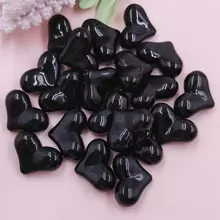 5入組/套時尚極簡風格愛心設計DIY珠子適合女士適用於珠寶製作 - 黑色 - 查看 1