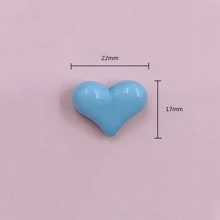 5入組/套時尚極簡風格愛心設計DIY珠子適合女士適用於珠寶製作 - 黑色 - 查看 4