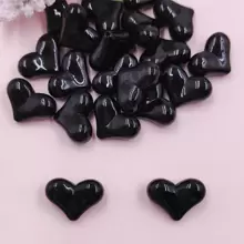 5入組/套時尚極簡風格愛心設計DIY珠子適合女士適用於珠寶製作 - 黑色 - 查看 6