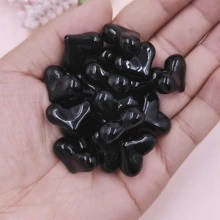 5入組/套時尚極簡風格愛心設計DIY珠子適合女士適用於珠寶製作 - 黑色 - 查看 2
