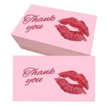 50張/包帶郵寄信封感謝卡 - 紅色 - 查看 1