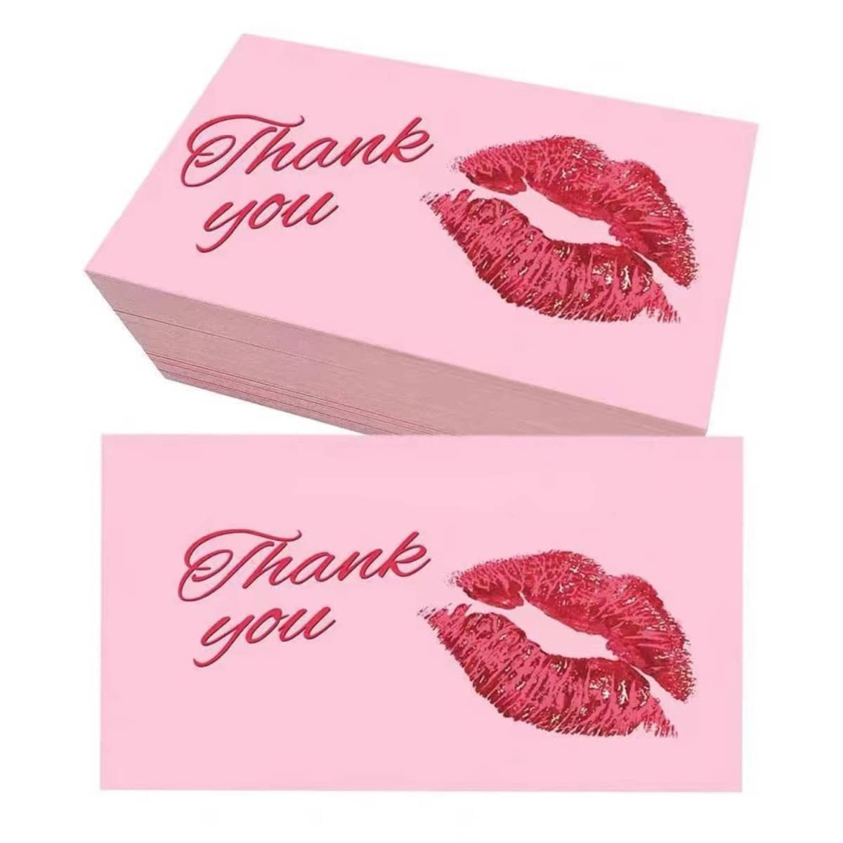 50張/包帶郵寄信封感謝卡 - 紅色 - 查看 1