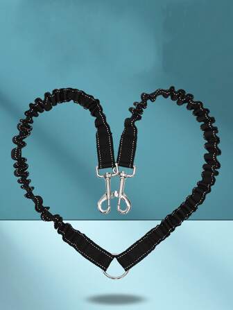 Multifunctional Elastic Retractable Double-headed One-to-two Pet Leash