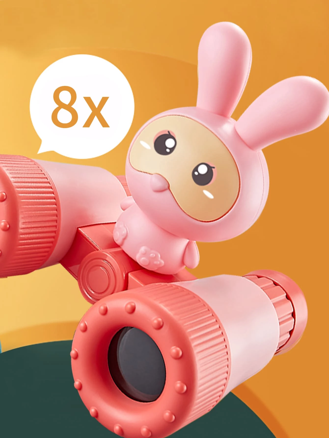 1套兒童便攜式高清雙筒望遠鏡和哨子套裝,適用於幼稚園男女戶外活動