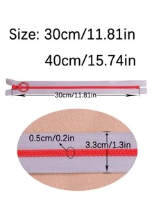Resin Two-tone Close-end Zipper For Coin Purse, Pen Case, Pocket, Diy Crafting Supplies, 5pcs/10pcs - View 4