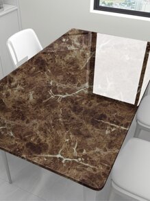 1 件亮面深棕色大理石纹自粘厨房贴纸，防水、耐热、防油，非常适合翻新橱柜、抽屉或壁纸、贴纸、墙贴花、乙烯基贴花用于家居装饰、春季装饰品让您的家焕然一新、Rama 装饰贴纸