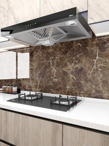 1 件亮面深棕色大理石纹自粘厨房贴纸，防水、耐热、防油，非常适合翻新橱柜、抽屉或壁纸、贴纸、墙贴花、乙烯基贴花用于家居装饰、春季装饰品让您的家焕然一新、Rama 装饰贴纸