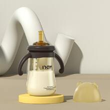 Biberones con pajita, para bebés de +12 meses, colores nano, 8oz/10oz - Café integral - Ver 1